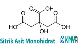 Sitrik Asit Monohidrat Kimyasal yapı